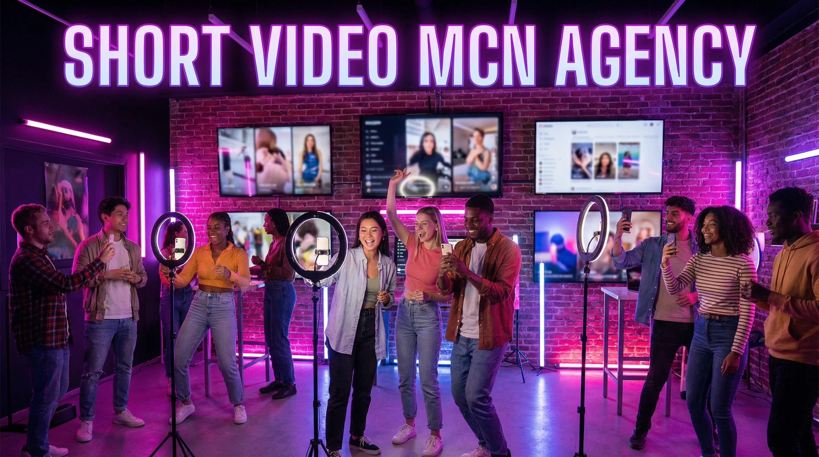 17c短视频MCN机构创意工作室 - 达人创作现场