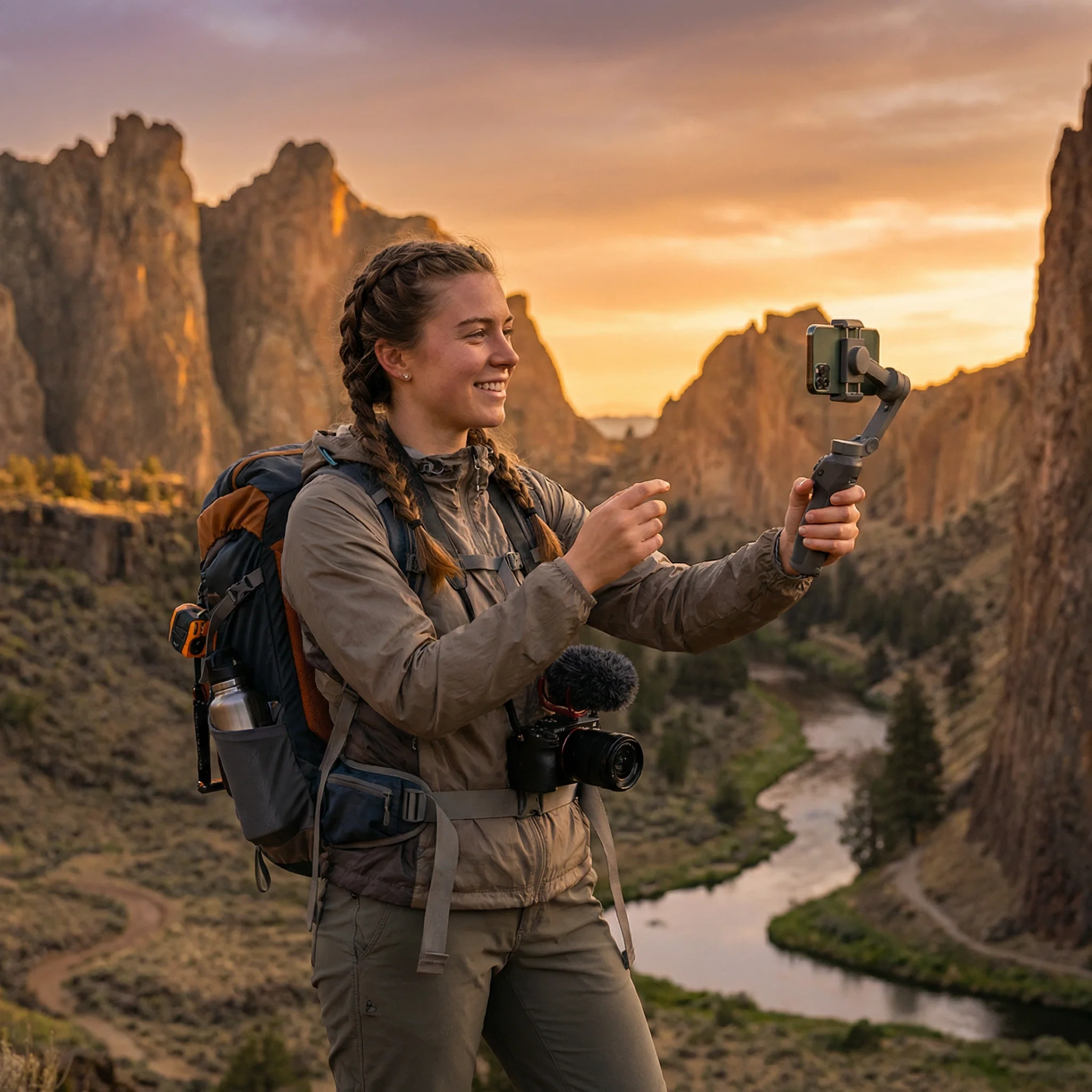 17c签约旅行达人行者小林在户外拍摄旅行Vlog